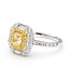 YELLOW DIAMOND HALO RING
