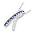SAPPHIRE & DIAMOND X PENDANT