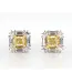 YELLOW DIAMOND HALO EARRINGS