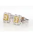 YELLOW DIAMOND HALO EARRINGS