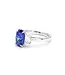 OVAL SAPPHIRE & DIAMOND RING