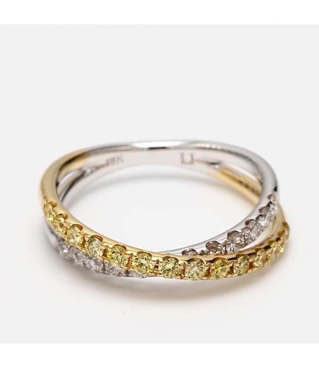 YELLOW ROUND DIAMOND RING