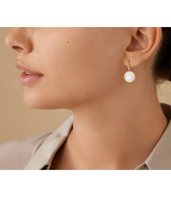 Marco Bicego JAIPUR 18K YG MOTHER OF PEARL EARRINGS