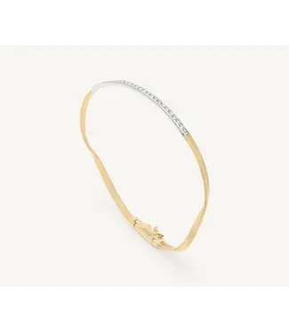 Marco Bicego Marrakech - Coil Bangle with Diamond Bar