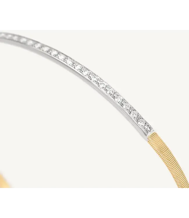 Marco Bicego Marrakech - Coil Bangle with Diamond Bar