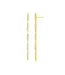 EF COLLECTION 14KY DROP EARRINGS