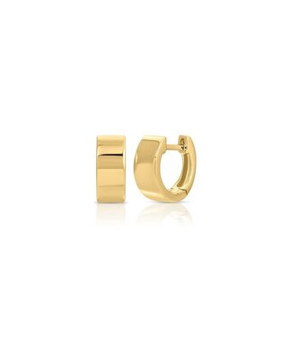EF COLLECTION 14KY GOLD JUMBO HUGGIE EARRING