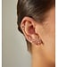 EF COLLECTION 14KY PRONG SET DIAMOND ARC STUD EARRING