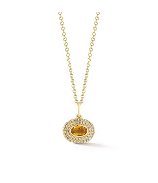 EF COLLECTION 14KY  GEM NECKLACE