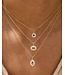 EF COLLECTION 14KY  GEM NECKLACE