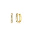 EF COLLECTION 14KY W DIAMOND LOLA HUGGIE EARRING