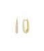 EF COLLECTION 14KY DIAMOND MAEVE HOOP EARRINGS