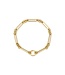 EF COLLECTION 14KY MIXED CHAIN ENHANCED BRACELET