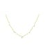 EF COLLECTION 14KY MULTI DIAMOND CLUSTER NECKLACE