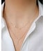 EF COLLECTION 14KY MULTI DIAMOND CLUSTER NECKLACE