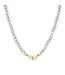 THREE STORIES Open Ends Gray Pearl Necklace