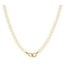 THREE STORIES Open Ends White Pearl Necklace