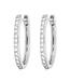 THREE STORIES CLASSIC OVAL PAVE HOOPS