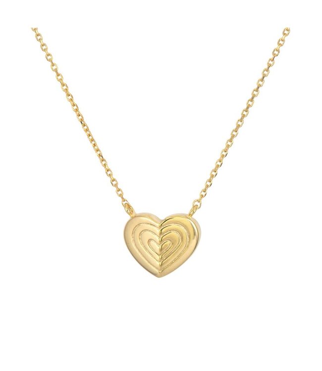 THREE STORIES SMALL LOVE EXPLOSION HEART NECKLACE