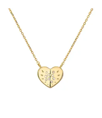 THREE STORIES SMALL LOVE EXPLOSION HEART NECKLACE