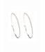 THEIA JEWELRY CZ Hoop 2" White Gold