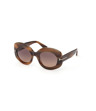 TOM FORD Claudette Sunglasses - Brown Havana