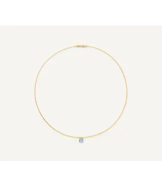 Marco Bicego Masai - Coil Necklace with Aquamarine Tourmaline