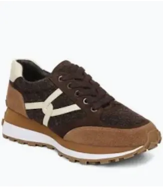 VERONICA BEARD Valentina Suede Sneaker - Espresso