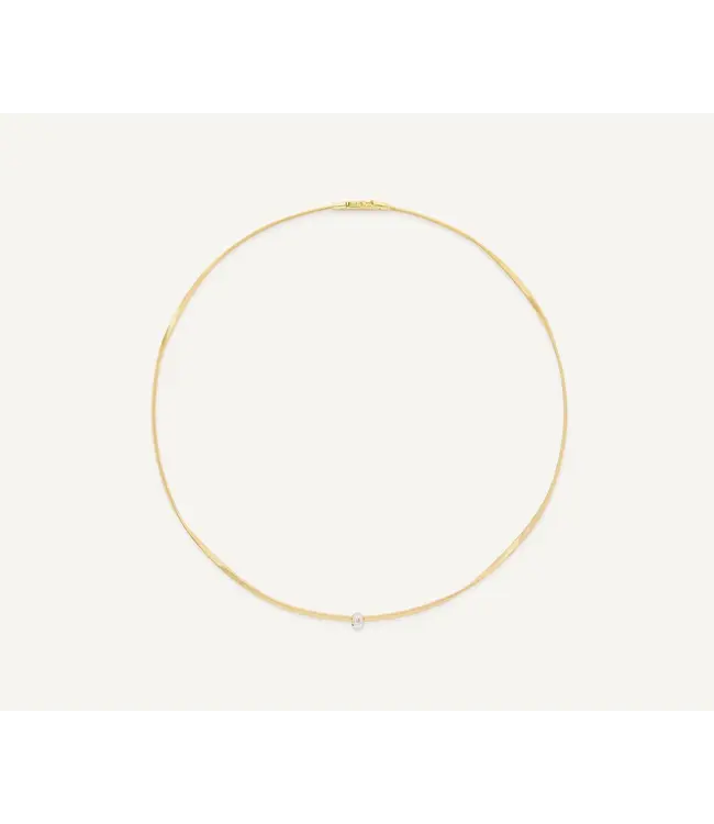 Marco Bicego Marrakech - Coil Necklace with Diamond Station