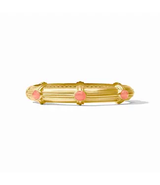 JULIE VOS Portofino Stone Hinge Bangle - Melon Jade