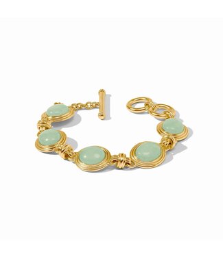 JULIE VOS Portofino Stone Bracelet - Aqua Jade
