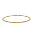 TABRIJA Beaded Bangle with Diamonds - Yellow Gold