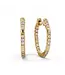 TABRIJA Diamond Hoop Earrings - Yellow Gold