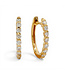 TABRIJA Close Set Diamond Hoop Earrings - Yellow Gold
