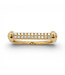 TABRIJA Diamond Ring with Emerald Green Stones - Yellow Gold