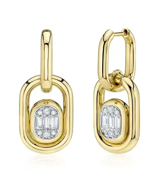 SHY CREATION Icon Lumeria - Diamond Baguette Earrings