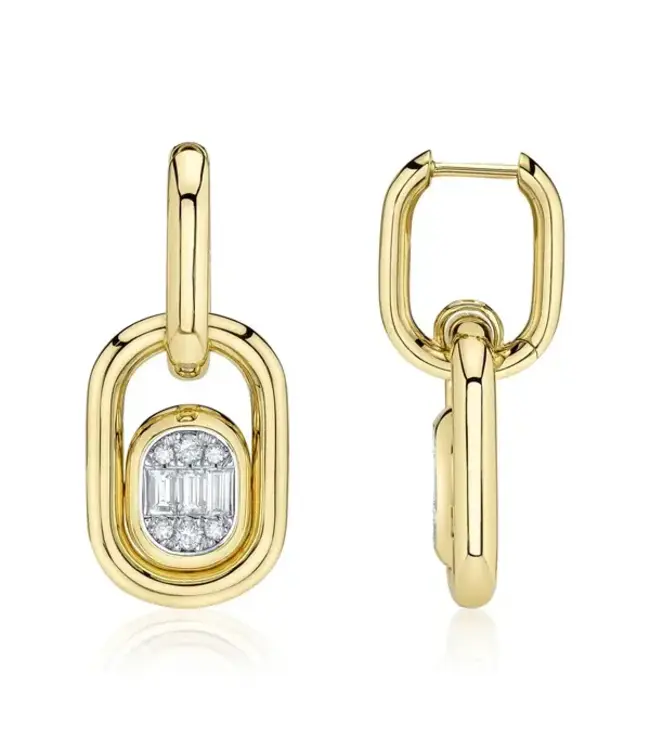 SHY CREATION Icon Lumeria - Diamond Baguette Earrings