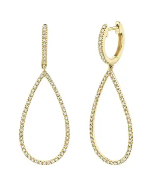 SHY CREATION Kate - Diamond Pear Earrings