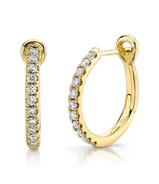 SHY CREATION Eternal - Diamond Hoop Earrings
