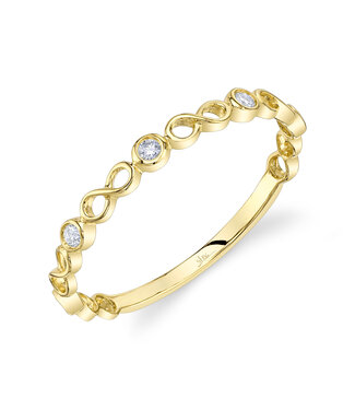 SHY CREATION Diamond Bezel Infinity Bangle