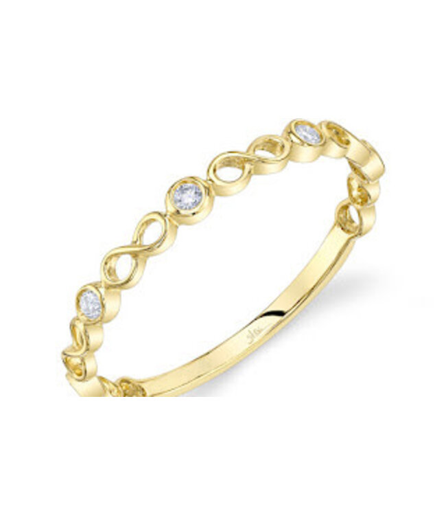 SHY CREATION Diamond Bezel Infinity Bangle