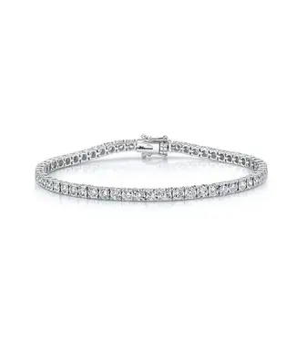 SHY CREATION Stella - Diamond Tennis Bracelet - White Gold