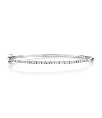 SHY CREATION Kate - Diamond Bangle - White Gold