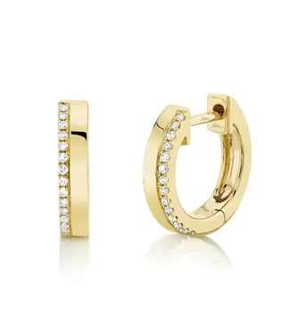 SHY CREATION Kate - Diamond Huggie Earrings