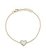 SHY CREATION Kate - Diamond & Mother of Pearl Heart Bracelet