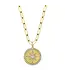 SHY CREATION Kate - Diamond Bezel Star Paperclip Link Necklace