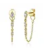 SHY CREATION Kate - Diamond Chain Earrings