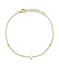 SHY CREATION Kate - Diamond Bezel Cross Bracelet