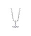 SHY CREATION Gia - Diamond Cross Necklace - White Gold