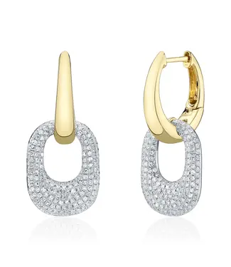 SHY CREATION Diamond Pavé Earrings